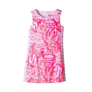 Lilly Pulitzer Mini Mila Coral Reef Shift Dress •NWOT
